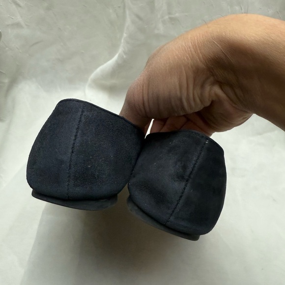 Tory Burch Navy Blue Loafers - Picture 3 of 8